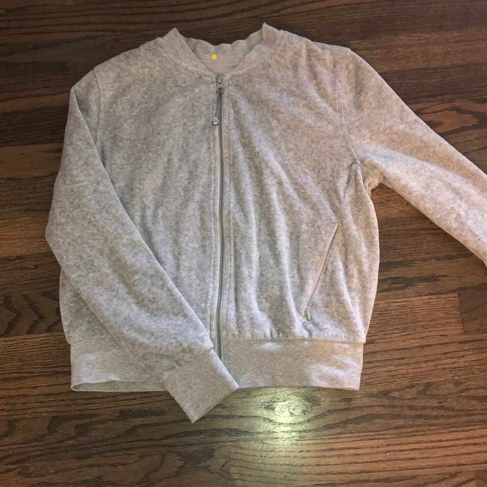 Zella velour zip-up jacket
